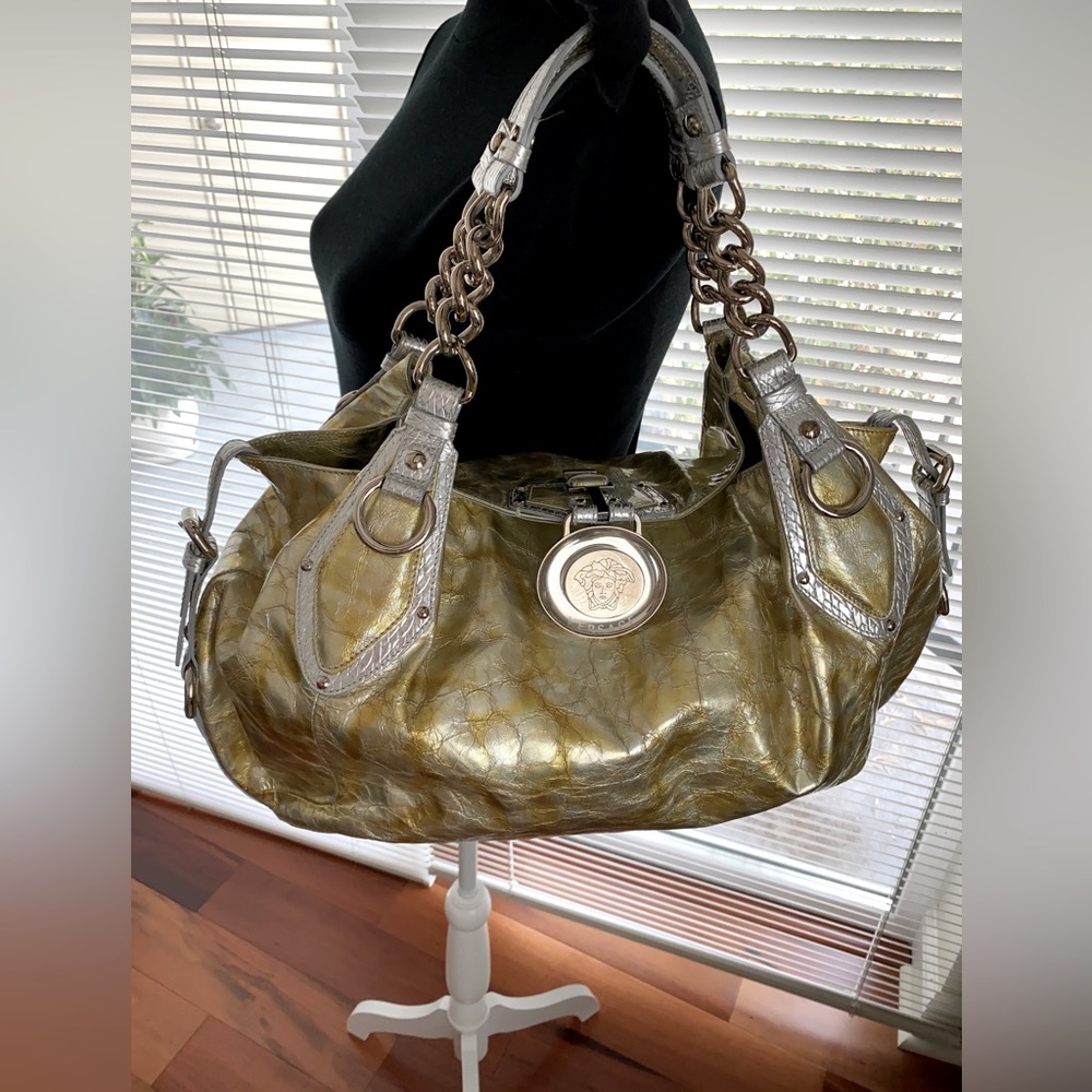 Versace Medallion Authentic Large Tote